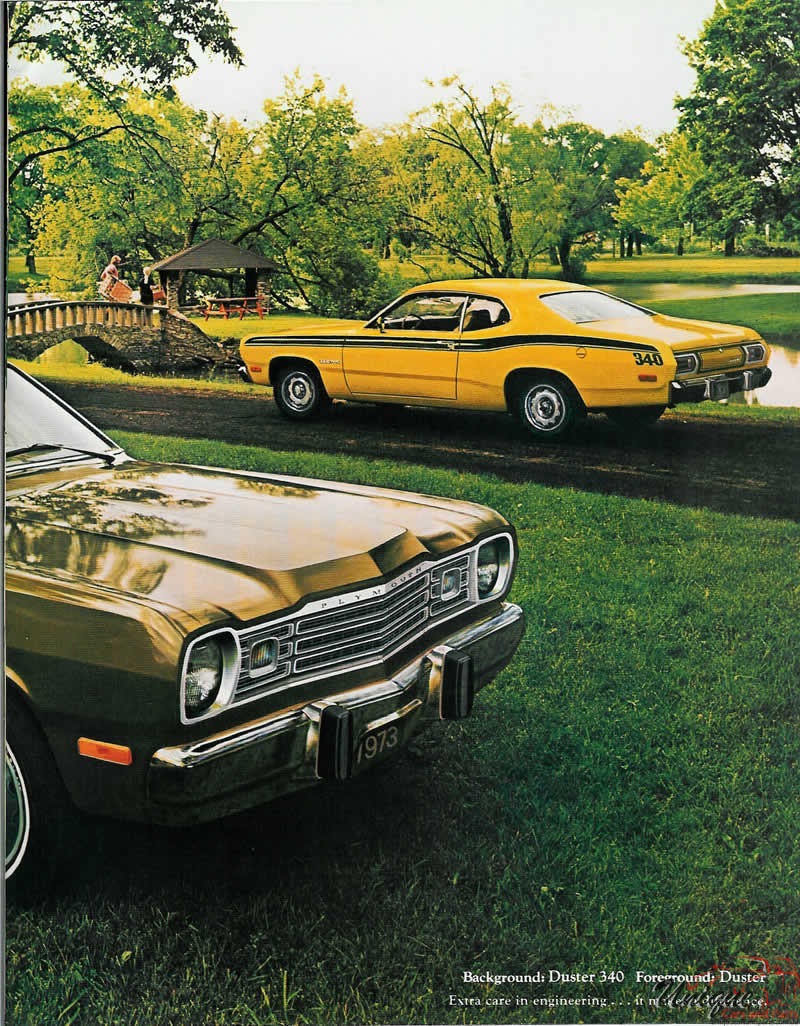 1973 Plymouth Duster, Valiant and Barracuda Brochure Page 16